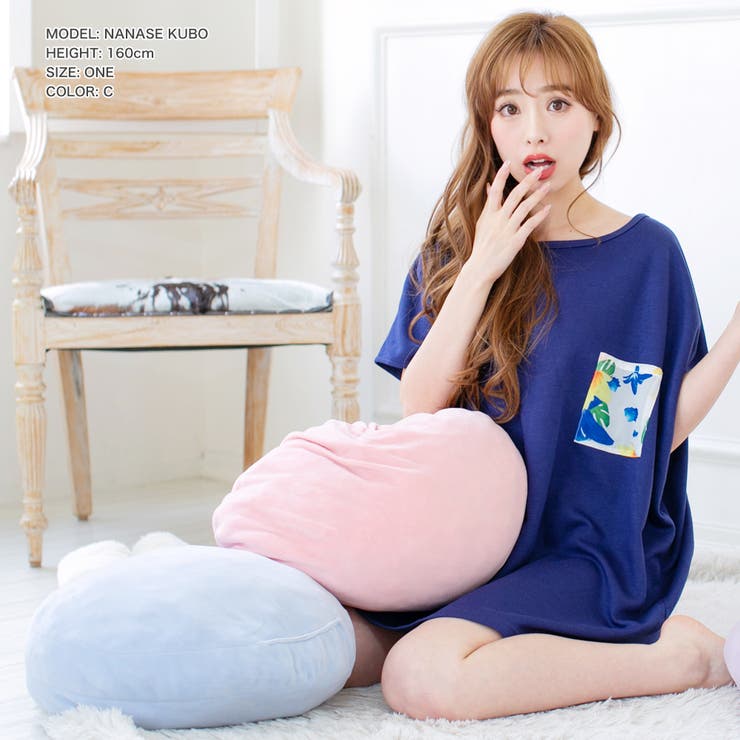 彼着のようなルーズなゆる華奢シルエ♪ポケット付きゆるTシャツ