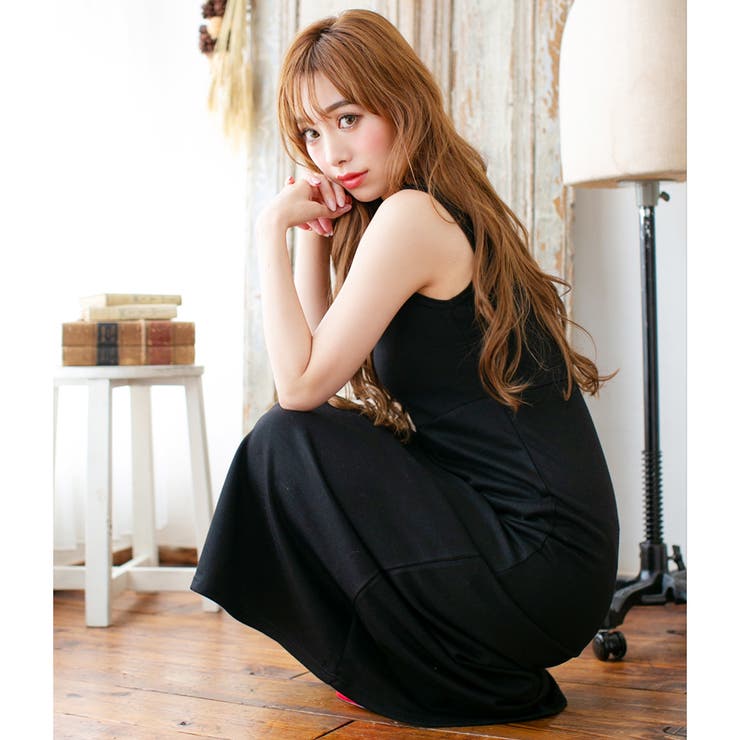 簡単におしゃ見えが出来る楽カワワンピ♪ビジュー付きノースリーブマキシワンピース … | JULIA BOUTIQUE | 詳細画像17 