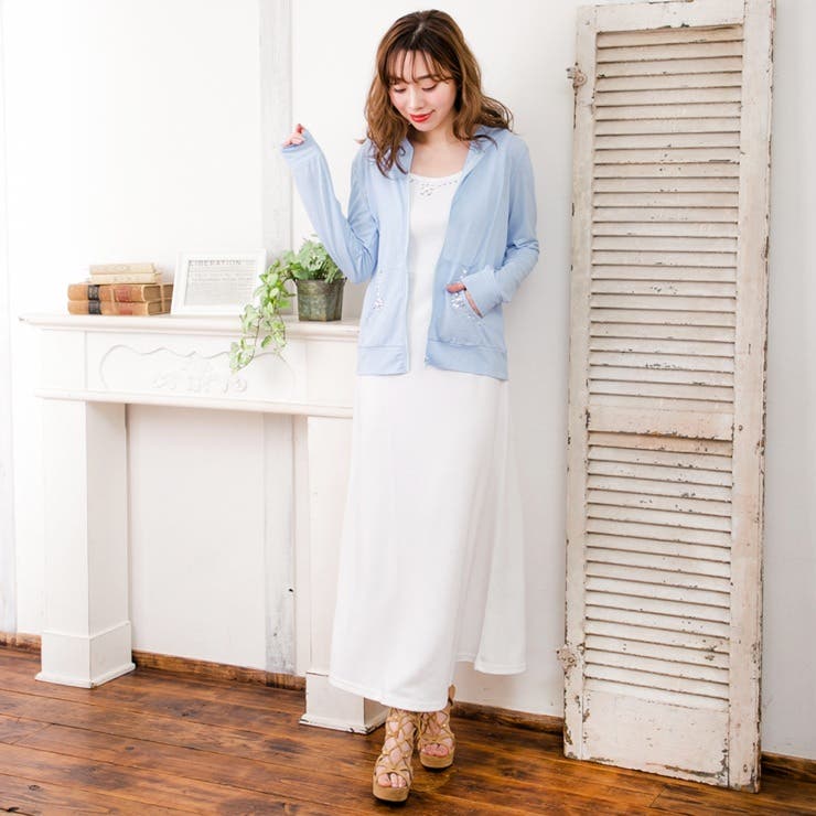 簡単におしゃ見えが出来る楽カワワンピ♪ビジュー付きノースリーブマキシワンピース … | JULIA BOUTIQUE | 詳細画像24 