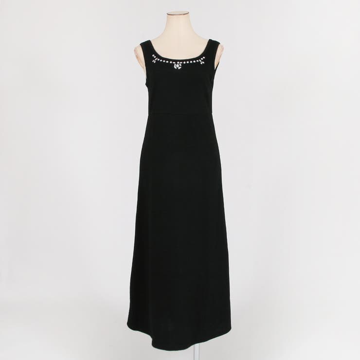 簡単におしゃ見えが出来る楽カワワンピ♪ビジュー付きノースリーブマキシワンピース … | JULIA BOUTIQUE | 詳細画像6 