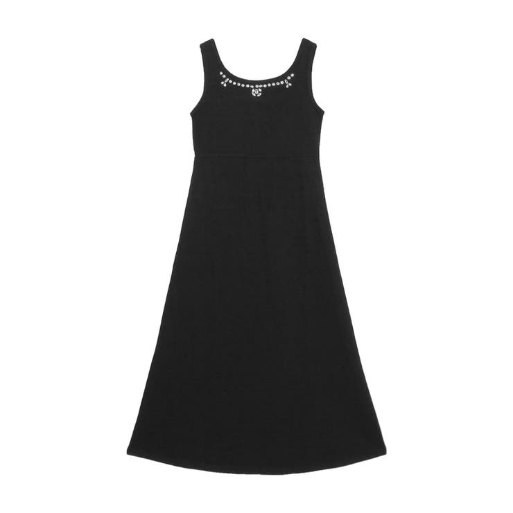 簡単におしゃ見えが出来る楽カワワンピ♪ビジュー付きノースリーブマキシワンピース … | JULIA BOUTIQUE | 詳細画像4 