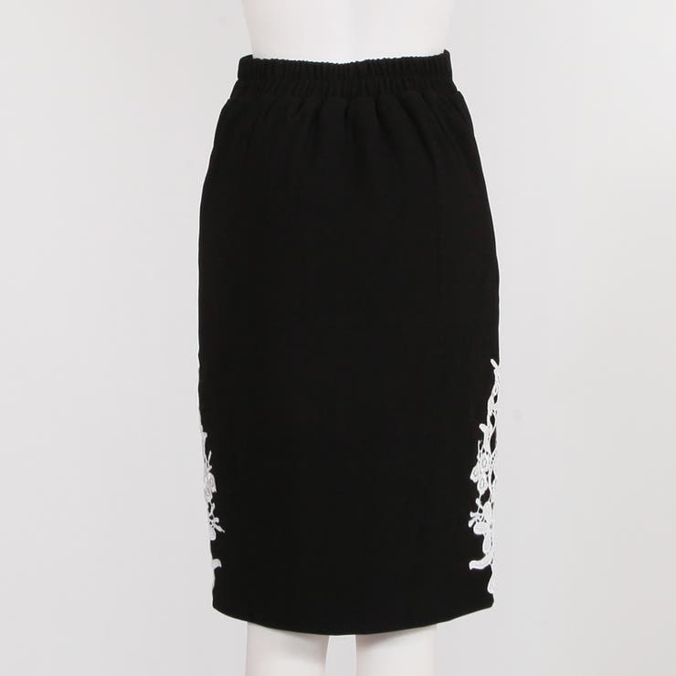 優美な女らしさに惹かれる♪長さが選べる刺繍レース付き美尻タイト