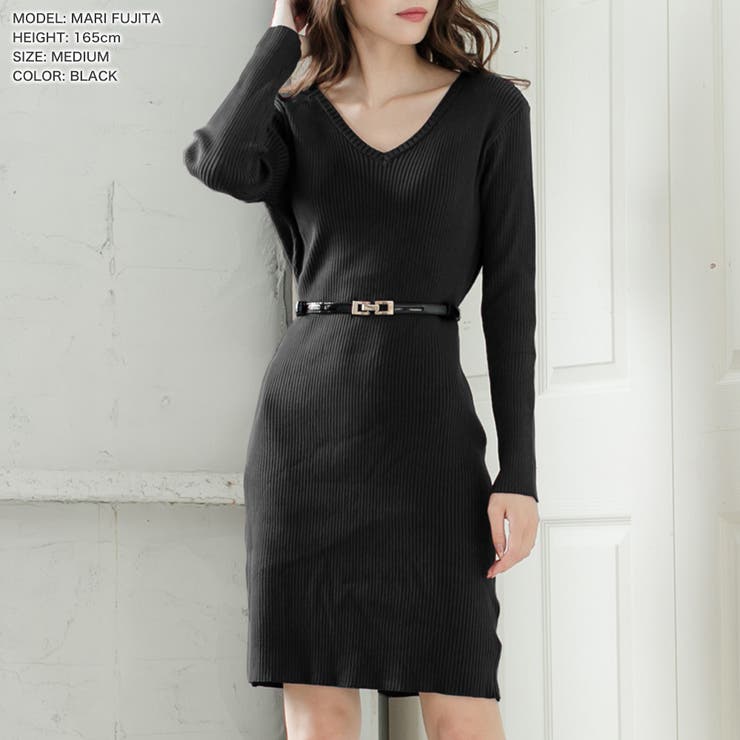 丈が選べるベーシックニットタイトワンピース  | JULIA BOUTIQUE | 詳細画像5 