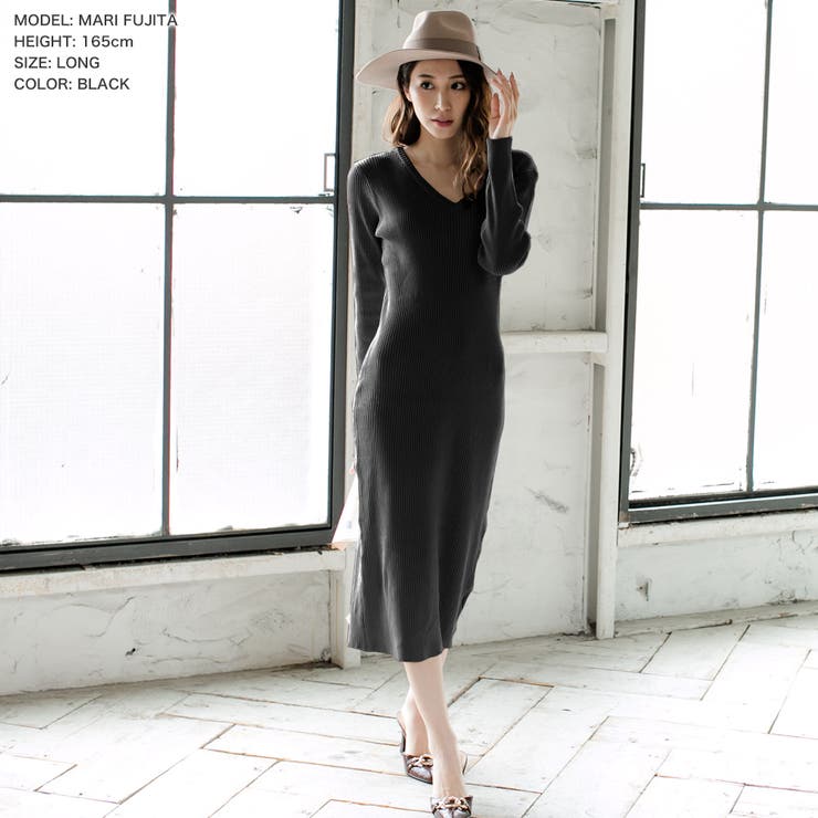 丈が選べるベーシックニットタイトワンピース  | JULIA BOUTIQUE | 詳細画像6 