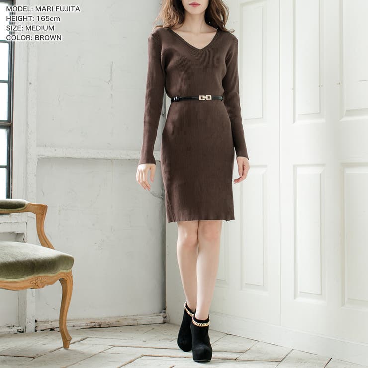 丈が選べるベーシックニットタイトワンピース  | JULIA BOUTIQUE | 詳細画像31 