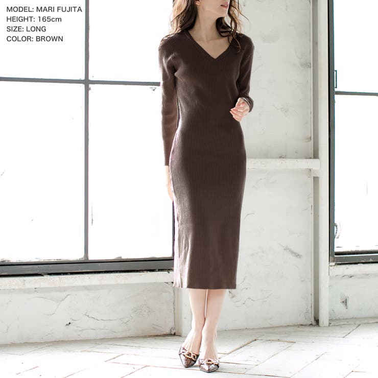 丈が選べるベーシックニットタイトワンピース  | JULIA BOUTIQUE | 詳細画像33 
