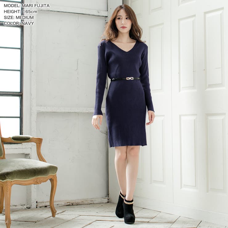 丈が選べるベーシックニットタイトワンピース  | JULIA BOUTIQUE | 詳細画像8 