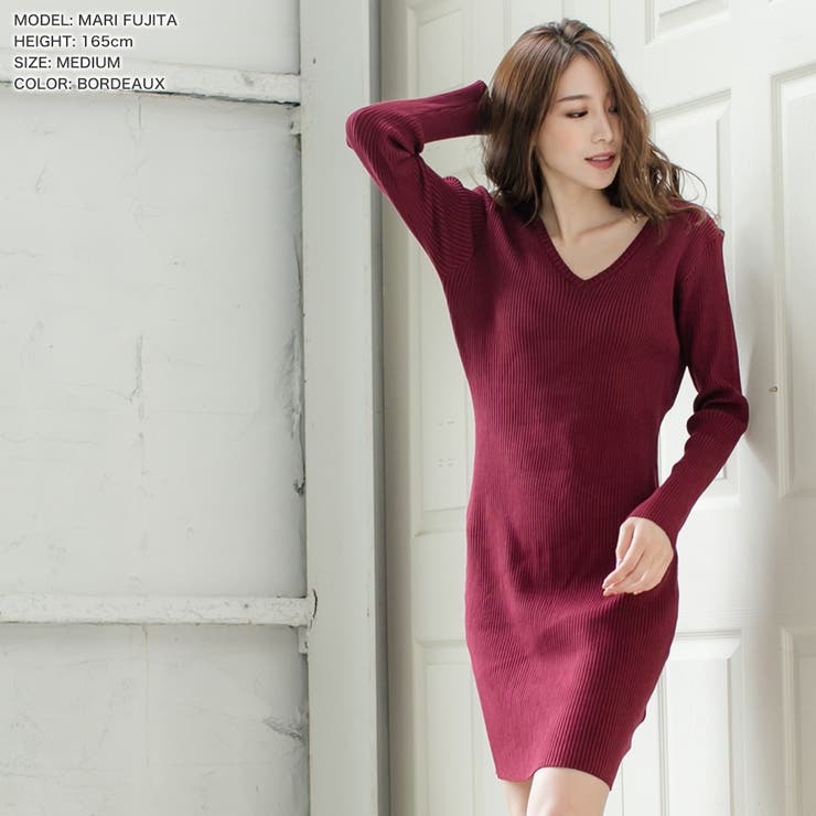 丈が選べるベーシックニットタイトワンピース  | JULIA BOUTIQUE | 詳細画像25 