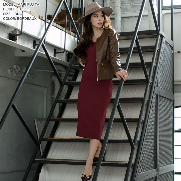 丈が選べるベーシックニットタイトワンピース  | JULIA BOUTIQUE | 詳細画像27 