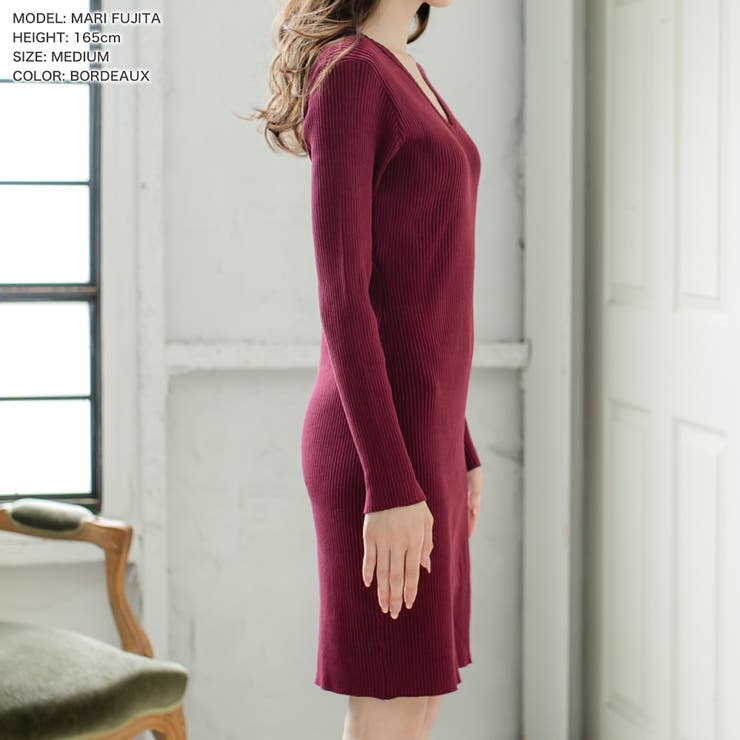 丈が選べるベーシックニットタイトワンピース  | JULIA BOUTIQUE | 詳細画像40 