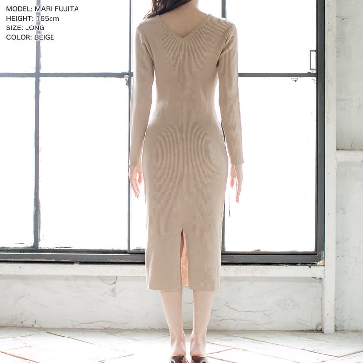 丈が選べるベーシックニットタイトワンピース  | JULIA BOUTIQUE | 詳細画像44 
