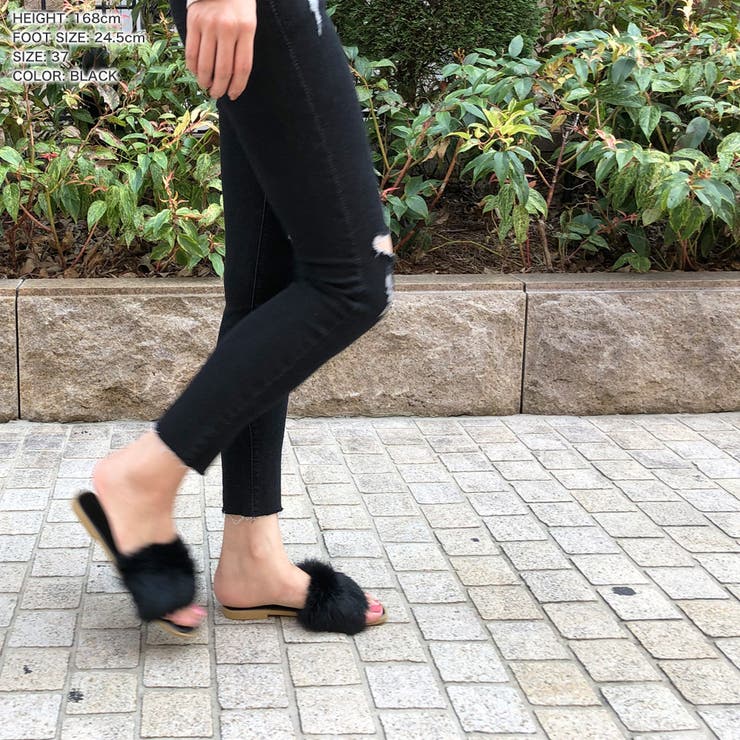 フラットフェイクファーサンダル  | JULIA BOUTIQUE | 詳細画像6 
