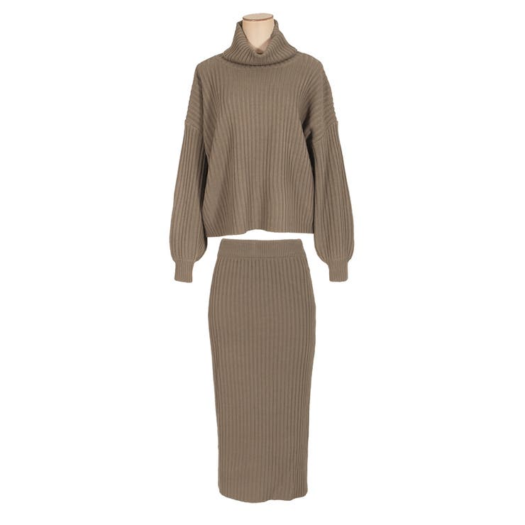 タートルネックニットセットアップ [20622 レディース[品番