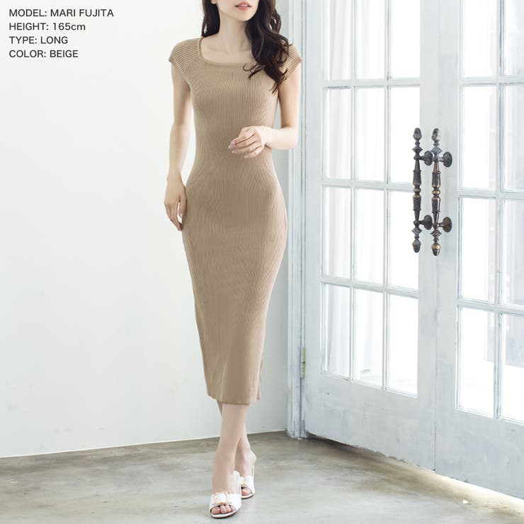 選べる2丈 スクエアネックニットワンピース [21010 | JULIA BOUTIQUE | 詳細画像22 