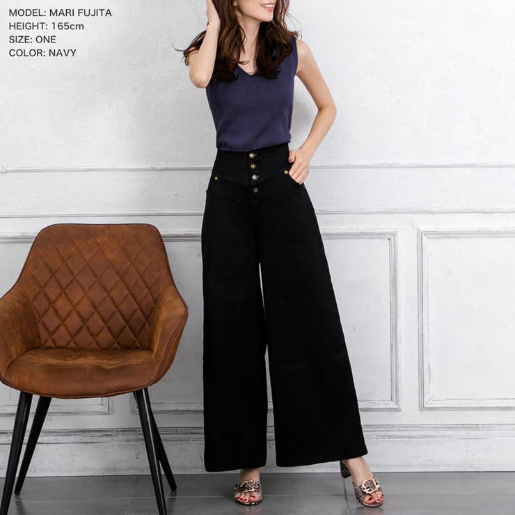 Vネックノースリーブベーシックニットトップス  | JULIA BOUTIQUE | 詳細画像6 