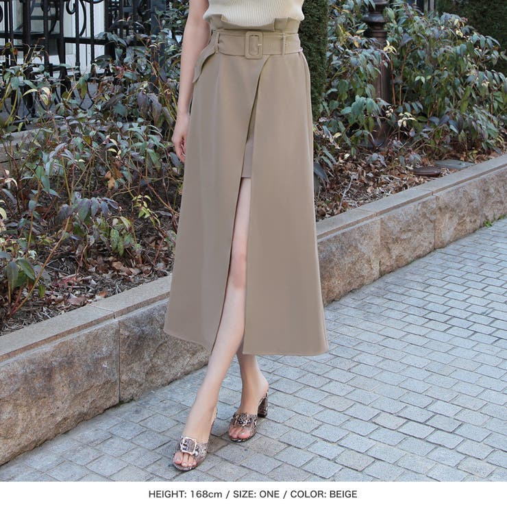 ウエストベルト付きスリットロングスカート 品番 Ba Julia Boutique ジュリアブティック のレディースファッション通販 Shoplist ショップリスト