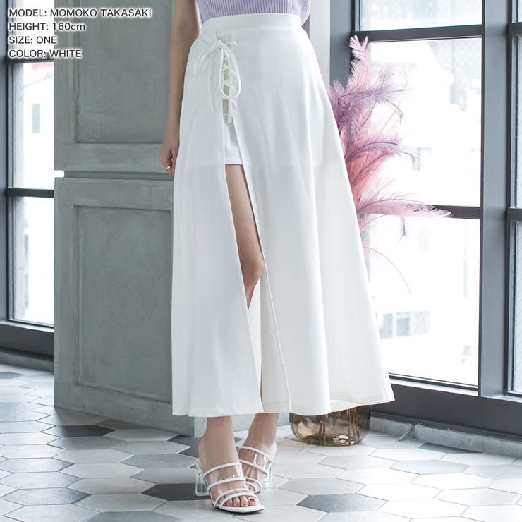 サイドレースアップスリットロングスカート [品番：BA000004783]｜JULIA  BOUTIQUE（ジュリアブティック）のレディースファッション通販｜SHOPLIST（ショップリスト）