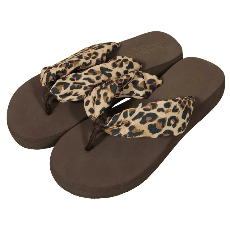 アニマル柄厚底ビーチサンダル シャワーサンダル [21184[品番