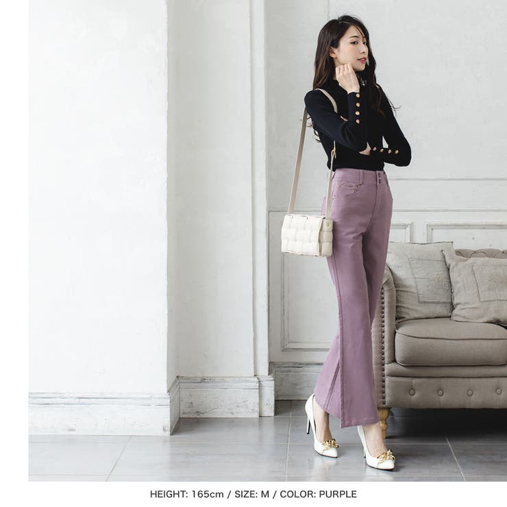 ハイウエストフレアパンツ [品番：BA000005014]｜JULIA BOUTIQUE