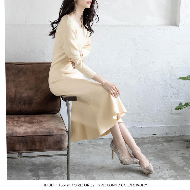 選べる丈マーメイドニットワンピース [21525 ロングワンピース | JULIA BOUTIQUE | 詳細画像34 