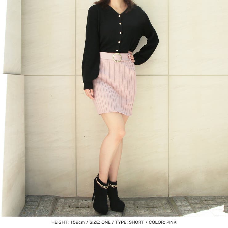 丈が選べるバックルベルト付リブニットスカート [21540 ロングスカート | JULIA BOUTIQUE | 詳細画像17 