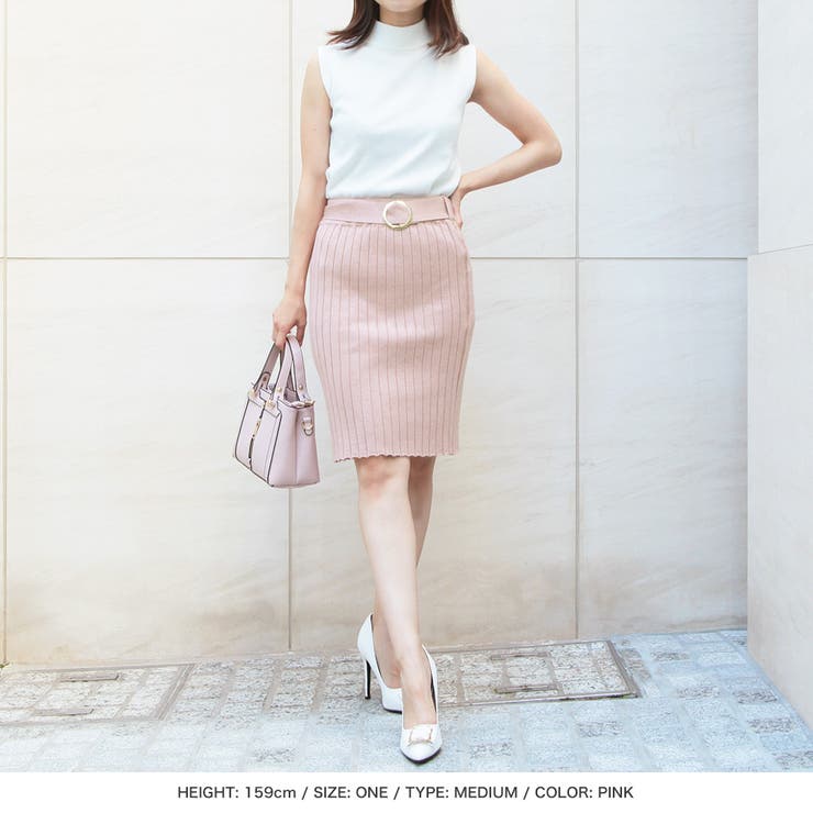 丈が選べるバックルベルト付リブニットスカート [21540 ロングスカート | JULIA BOUTIQUE | 詳細画像19 