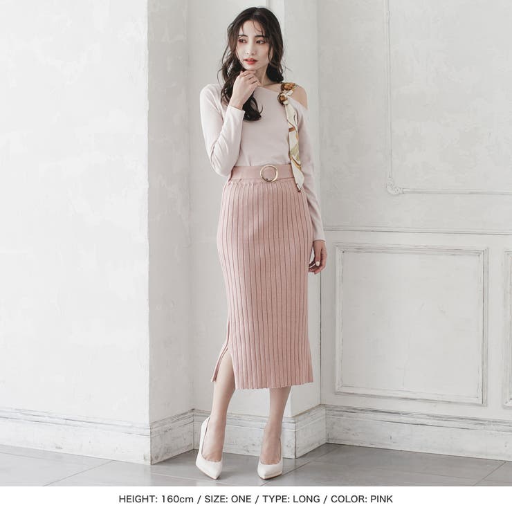 丈が選べるバックルベルト付リブニットスカート [21540 ロングスカート | JULIA BOUTIQUE | 詳細画像20 