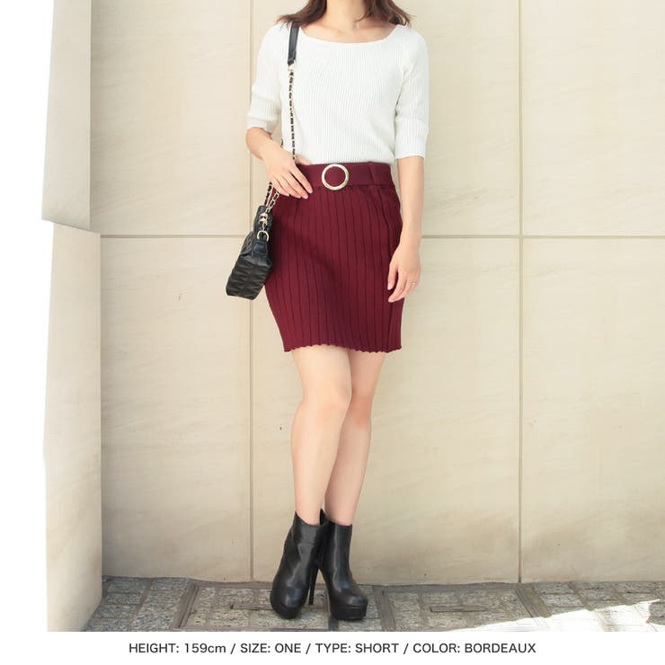 丈が選べるバックルベルト付リブニットスカート [21540 ロングスカート | JULIA BOUTIQUE | 詳細画像32 