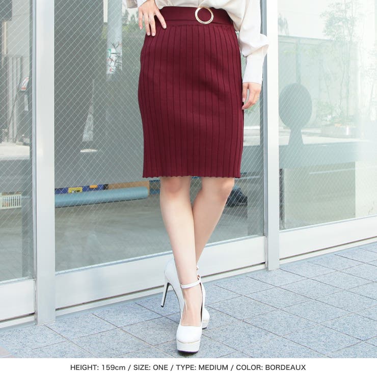 丈が選べるバックルベルト付リブニットスカート [21540 ロングスカート | JULIA BOUTIQUE | 詳細画像33 