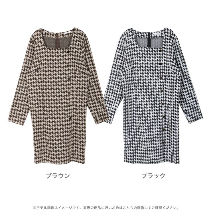 千鳥格子柄ミニワンピース [品番：BA000004998]｜JULIA BOUTIQUE