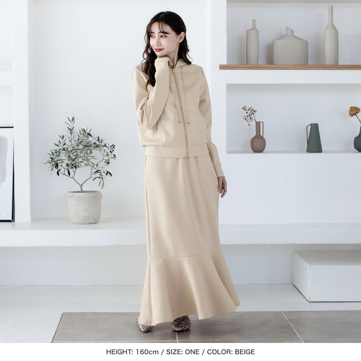 MARKANDLONA パーカースカートセット　サイズM 楽天市場】COCOMOMO セットアップ パーカー スカートセット レディース