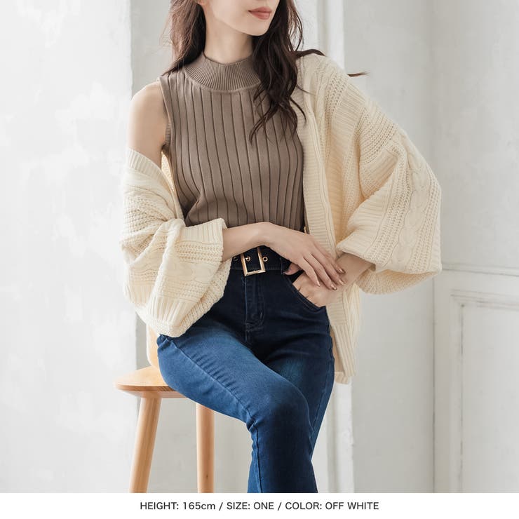 手編み風ケーブル編みニットカーディガン [21643 トップス | JULIA BOUTIQUE | 詳細画像16 