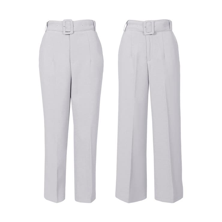 【ラベンダー】 | 選べる2型 バックルベルト付きパンツ | JULIA BOUTIQUE