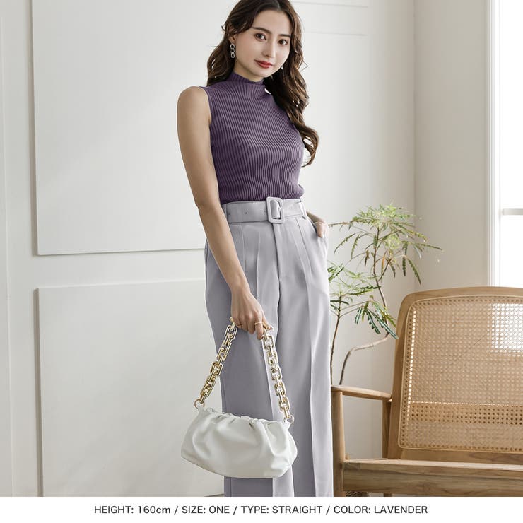 選べる2型 バックルベルト付きパンツ | JULIA BOUTIQUE | 詳細画像15 