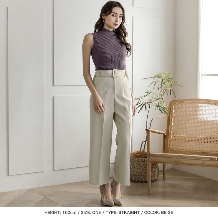 選べる2型 バックルベルト付きパンツ | JULIA BOUTIQUE | 詳細画像20 