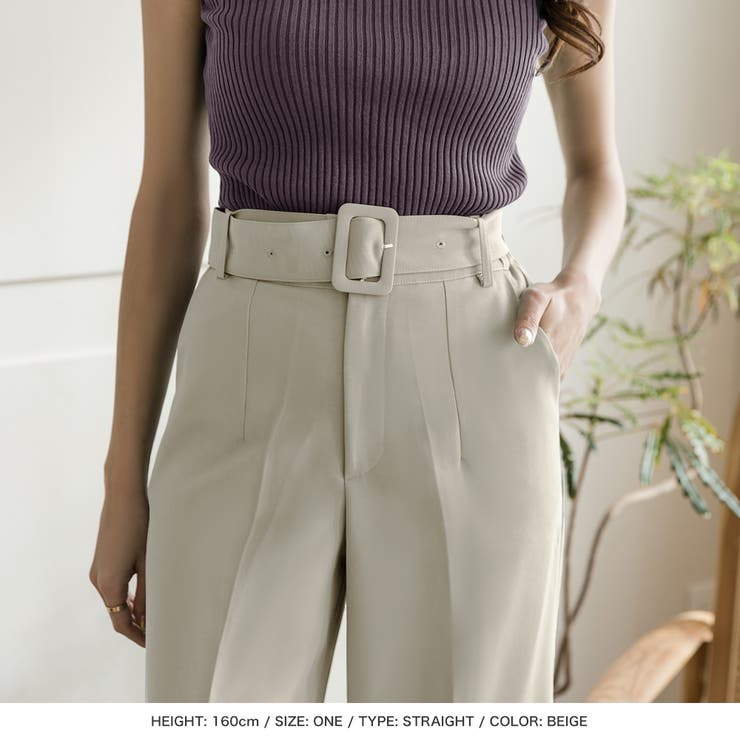 選べる2型 バックルベルト付きパンツ | JULIA BOUTIQUE | 詳細画像21 