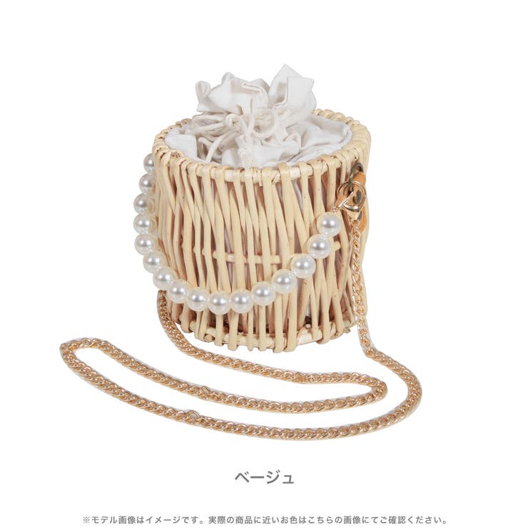 パール付きかごバッグ [品番：BA000005227]｜JULIA BOUTIQUE