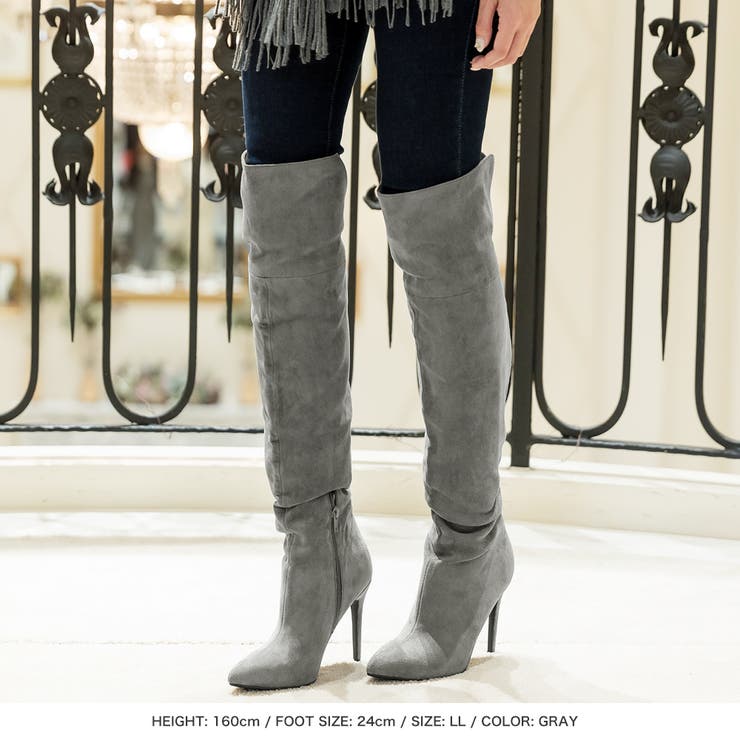 スエードニーハイブーツ [品番：BA000005307]｜JULIA BOUTIQUE