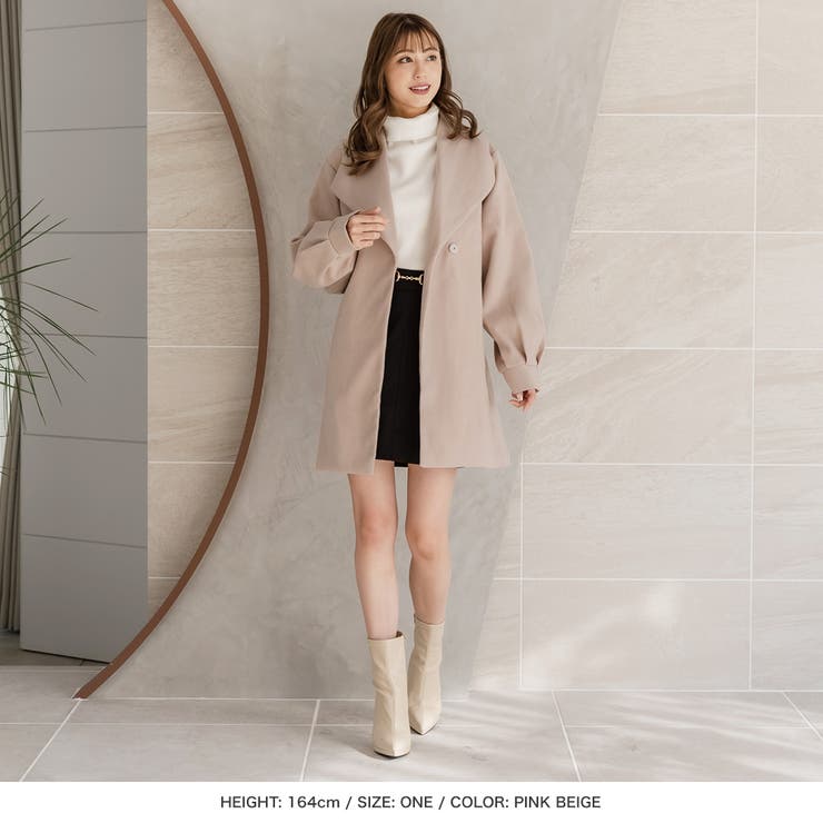 バルーンスリーブミディ丈コート [品番：BA000005355]｜JULIA BOUTIQUE