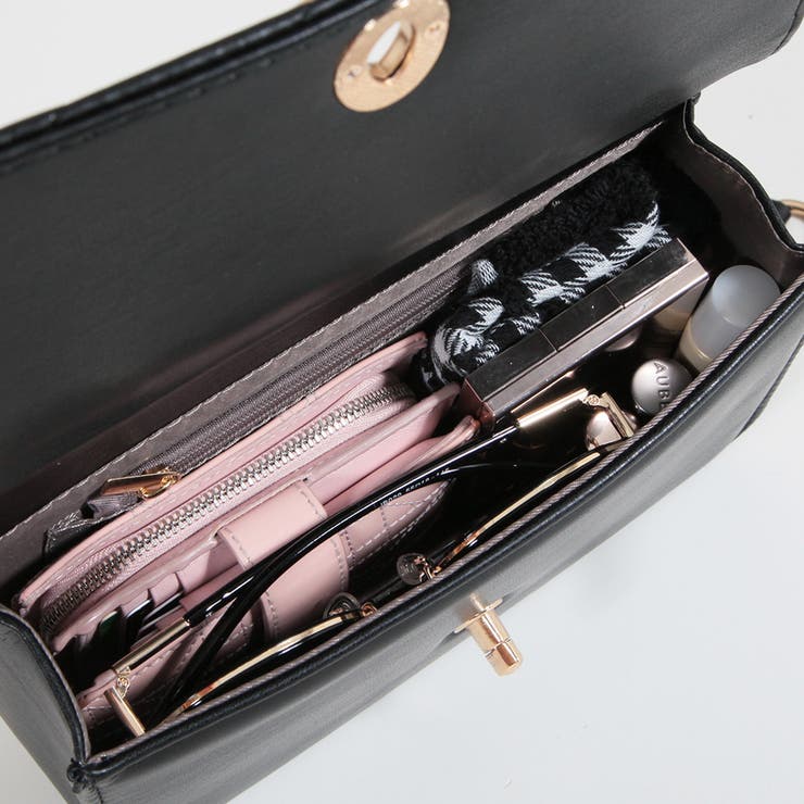 キルティングフラップチェーンショルダーバッグ [22596 ミニバッグ