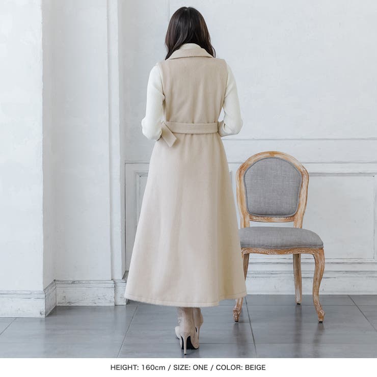 シャギータッチスリーブレストレンチコート [品番:BA000005346