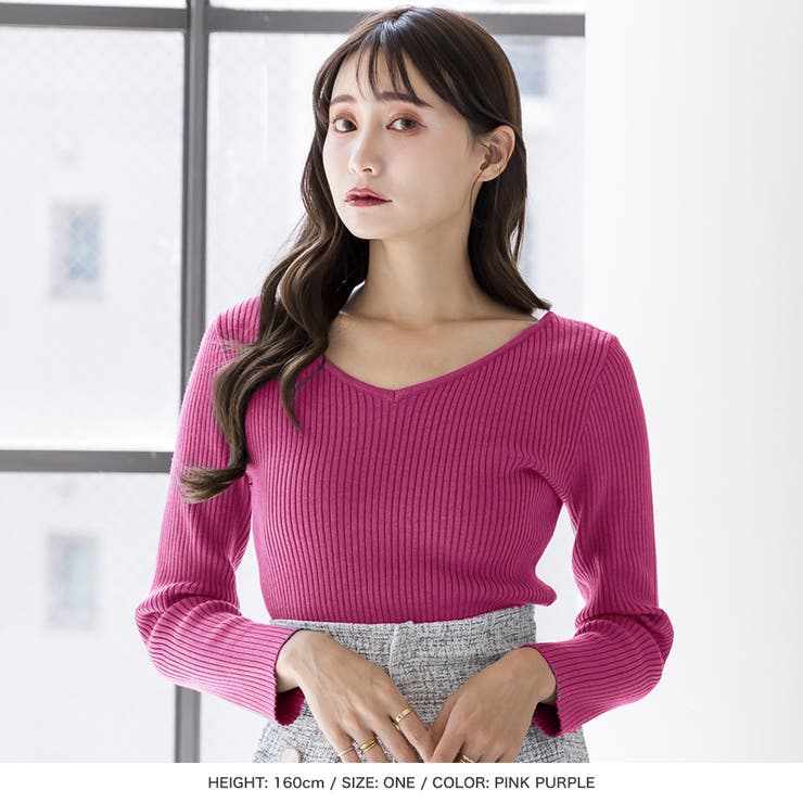 前後2WAYネックパーソナルカラーリブニットトップス [22613 レディース | JULIA BOUTIQUE | 詳細画像41 