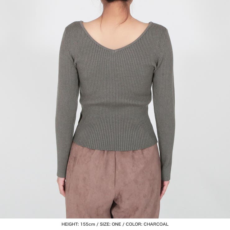 前後2WAYネックパーソナルカラーリブニットトップス [22613 レディース | JULIA BOUTIQUE | 詳細画像45 