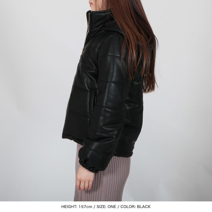 フェイクレザー中綿ダウン風ジャケット  | JULIA BOUTIQUE | 詳細画像17 