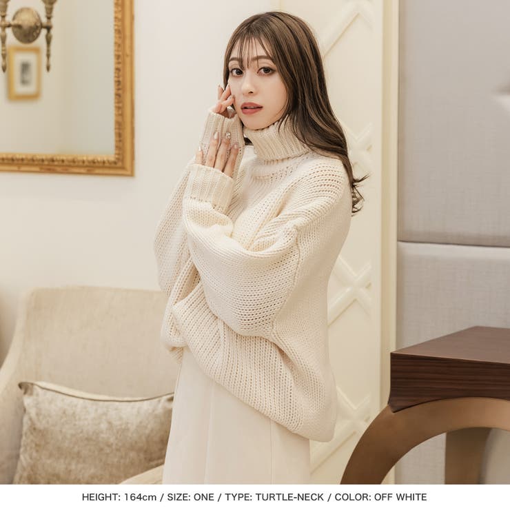 選べる2ネック 手編み風ざっくりニットトップス [22630 | JULIA BOUTIQUE | 詳細画像19 