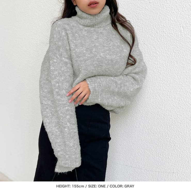 タートルネックブークレニットトップス [22644 セーター | JULIA BOUTIQUE | 詳細画像4 