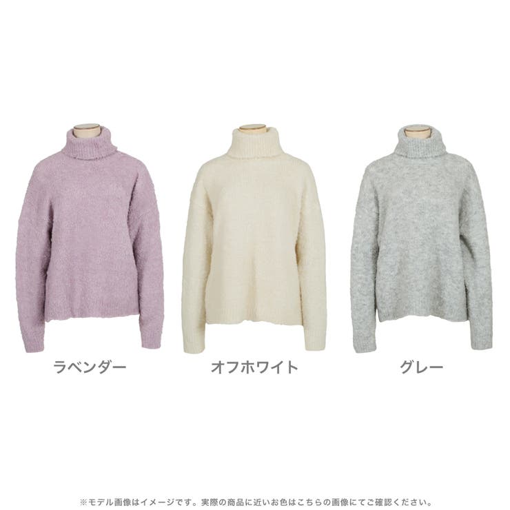 タートルネックブークレニットトップス [22644 セーター | JULIA BOUTIQUE | 詳細画像2 