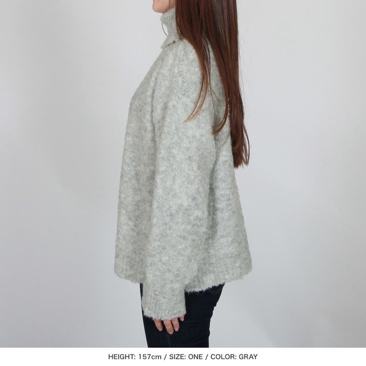 タートルネックブークレニットトップス [22644 セーター | JULIA BOUTIQUE | 詳細画像18 