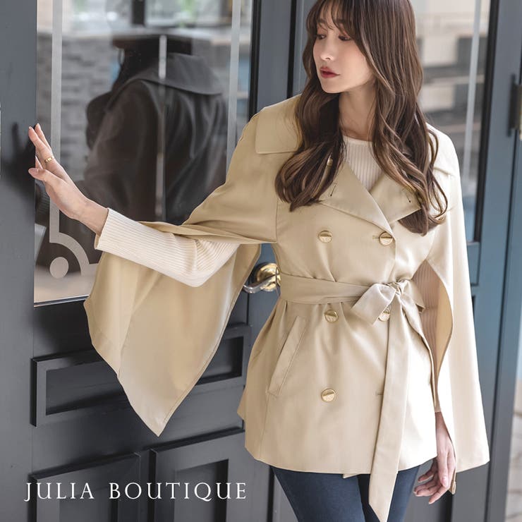 ウエストマークケープトレンチコート [23000 ケープコート[品番