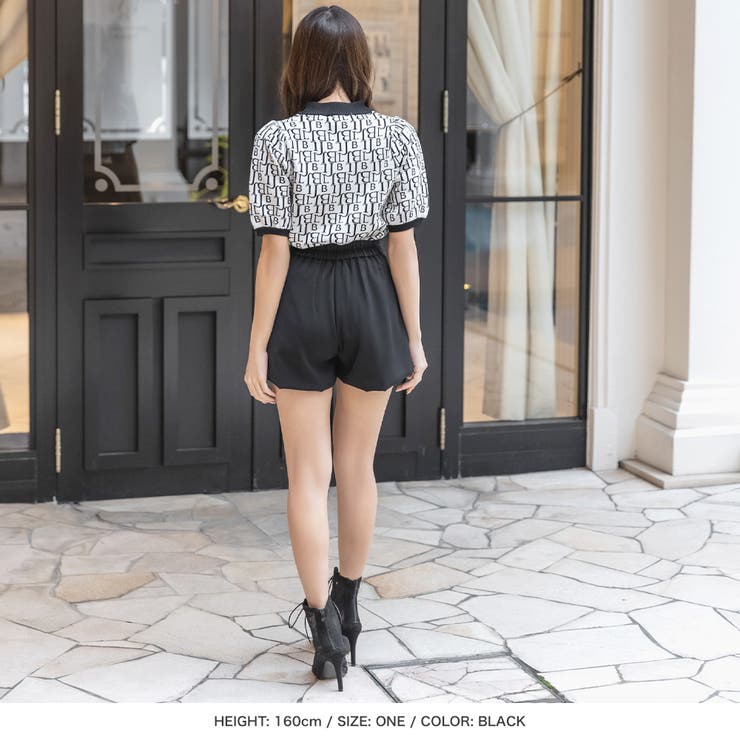 チェーン付きハイウエストショートパンツ [品番：BA000005441]｜JULIA